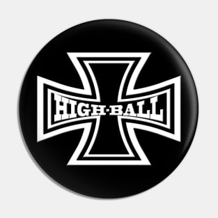 Iron Cross High-Ball Motorcycle Pin