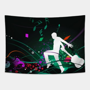 Music Love Digital Art Tapestry