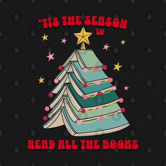 Tis the Season to Read all the Books Christmas Tree Reading Gift by PUFFYP