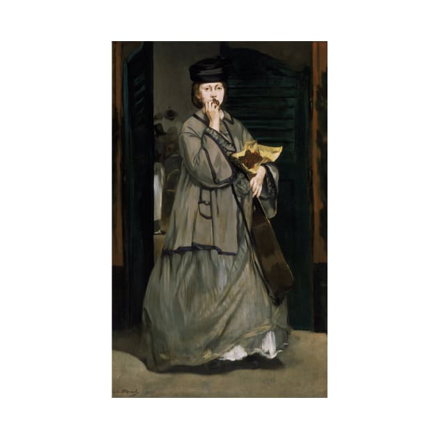 Street Singer by Edouard Manet by Classic Art Stall