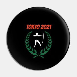 Archery Tokyo 2021 Olympics Pin