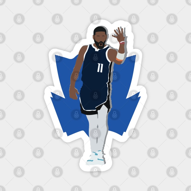 Kyrie Irving Left-handed Skyhook Dallas Mavericks Collage Magnet by Jackshun