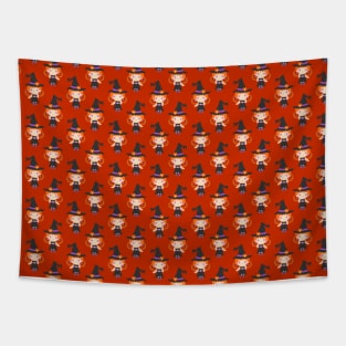 Cute Little Witch Girl Pattern Tapestry