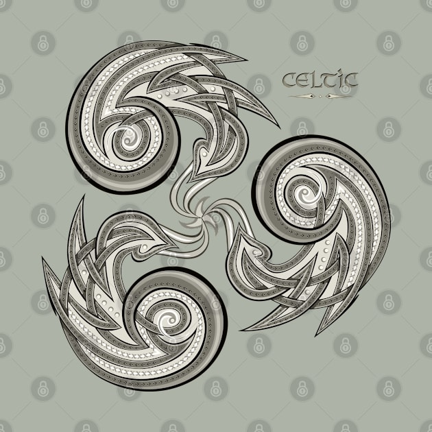 Ethnic symbol of triple spiral by Artist Natalja Cernecka