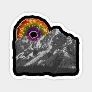 rainbow donut mountain Magnet