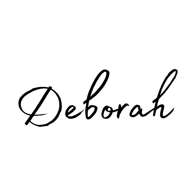 Deborah Name Calligraphy by Word Minimalism