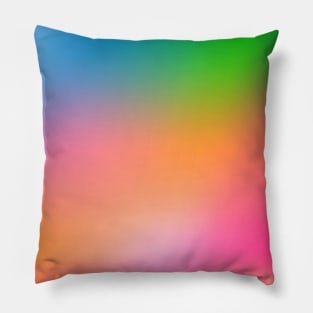 blue green red yellow  texture abstract design Pillow