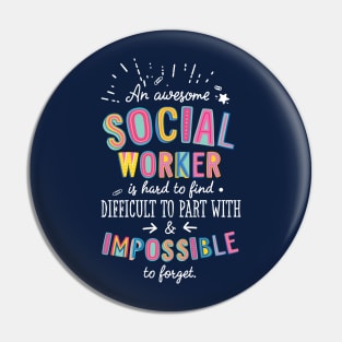 An awesome Social Worker Gift Idea - Impossible to Forget Quote Pin