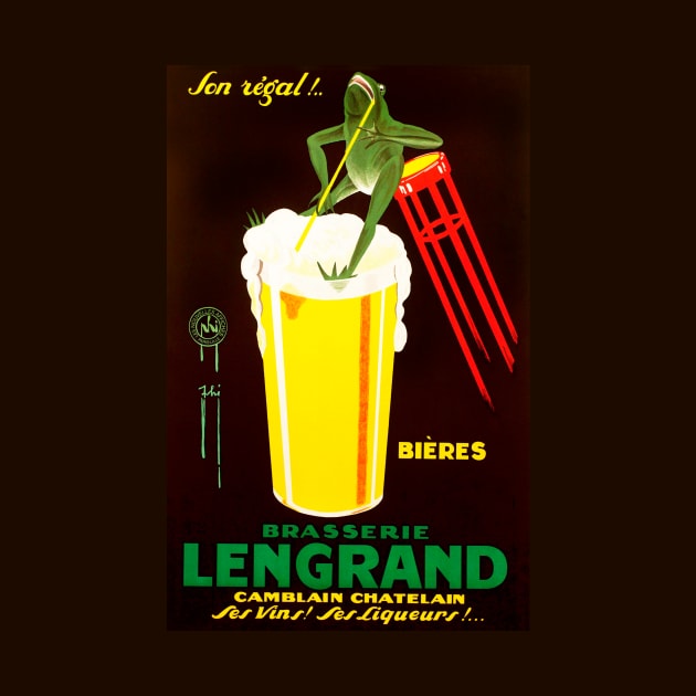 Brasserie Lengrand Ad by WAITE-SMITH VINTAGE ART