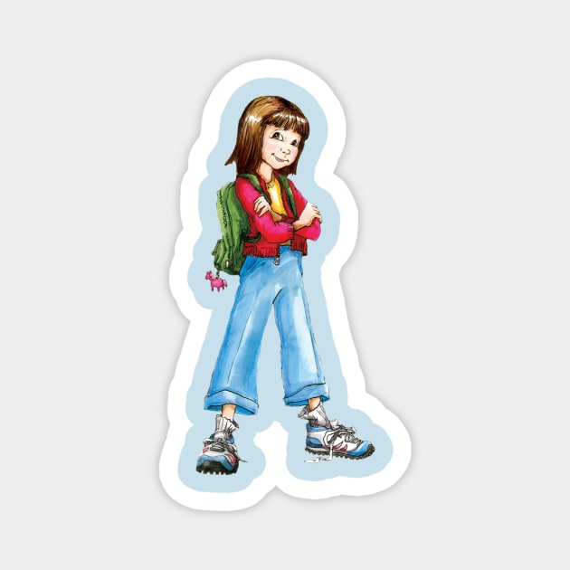 Ramona Age 8 | Beverly Cleary Magnet by bubble_designer