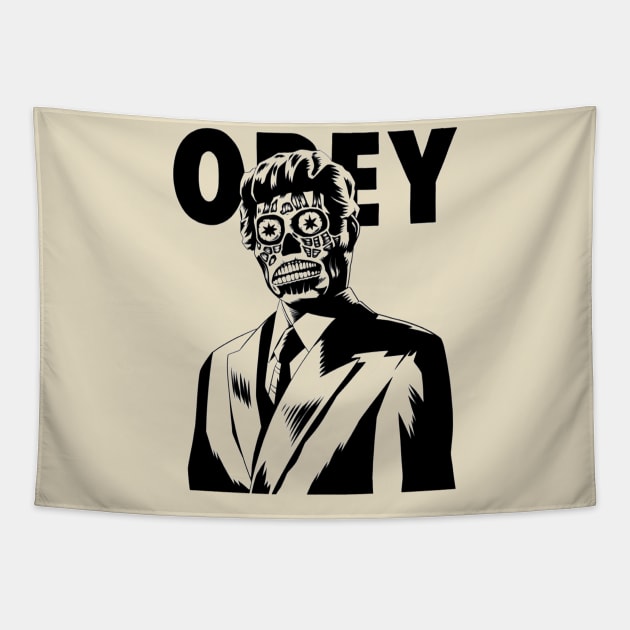 OBEY Tapestry by The Grand Guignol Horror Store