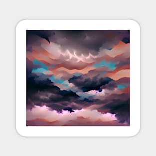 Aesthetic Stormy Sky Magnet