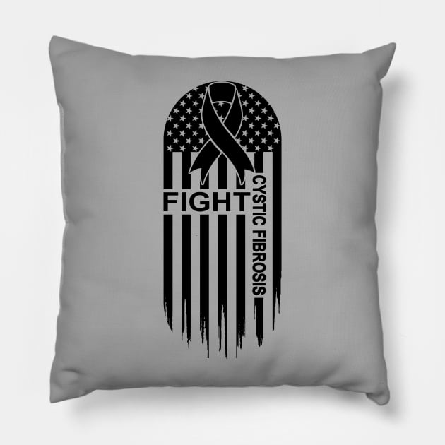 Cystic Fibrosis Awareness Pillow by GR-ART