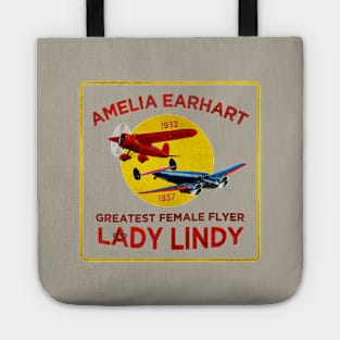 Amelia Earhart • "Greatest Female Flyer" • Lady Lindy Tote