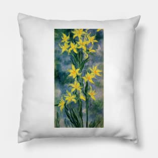 yellow lillys Pillow