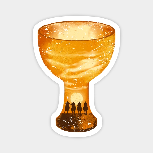 The Cup of a Carpenter distressed Magnet by Olipop