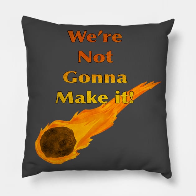 We’re Not Going To Make It! (1 comet) Pillow by MagicalMouseDesign