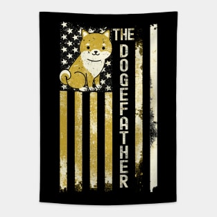 Vintage - The Dogefather Flag Tapestry