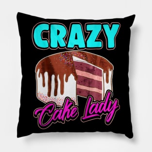 Crazy Cake Lady Pillow