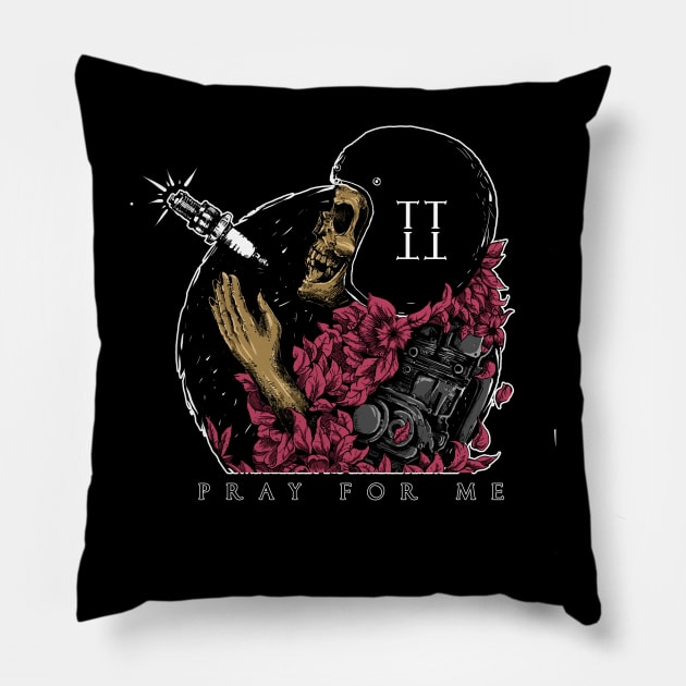 Skull Machine Pillow by phsycartwork