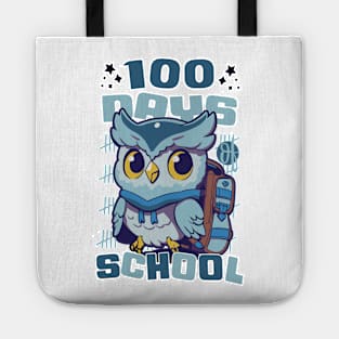 100 days of school featuring a Cute owl with a bagpack #2 Tote