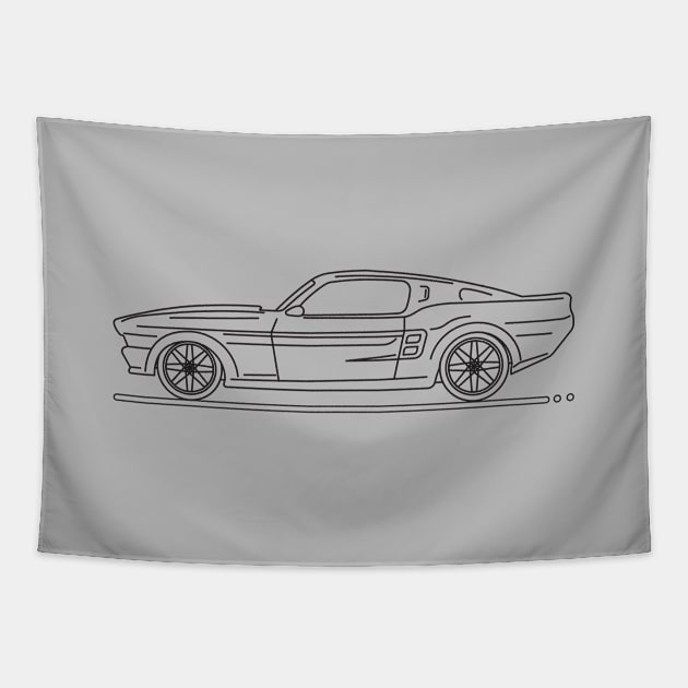 Classic Car B Tapestry by garistipis