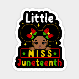 Juneteenth Celebrating 1865 Cute Black Girls Kids Toddler Magnet