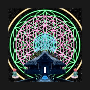 Sacred Geometry - Door to Wonder Maloca T-Shirt