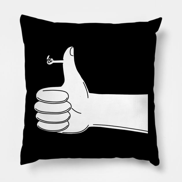 Middle Finger Maniac Pillow by Pestach