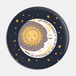 Sun, Moon and Stars Pin