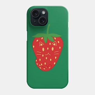 Strawberry cat Phone Case