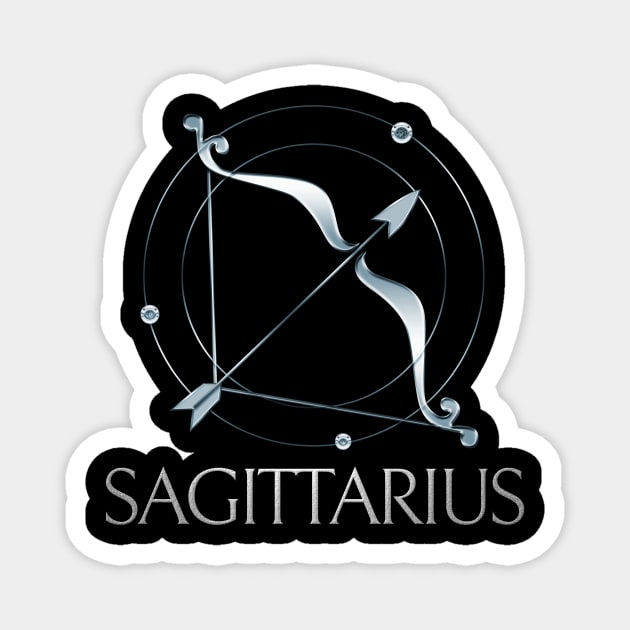 Saggitarius Zodiac Sign Magnet by Author Gemma James