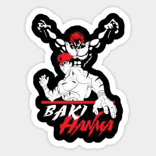 Yuichiro Hanma Baki the grappler sticker Sticker for Sale by