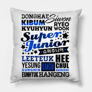 SUPER JUNIOR FONT COLLAGE Pillow