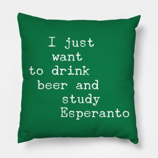 Beer & Esperanto Pillow