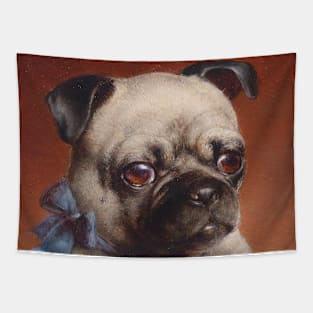 Young Pug by Carl Reichert Tapestry