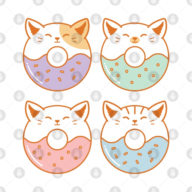 Kawaii Cute Cats Donut Lover by ElusiveIntro