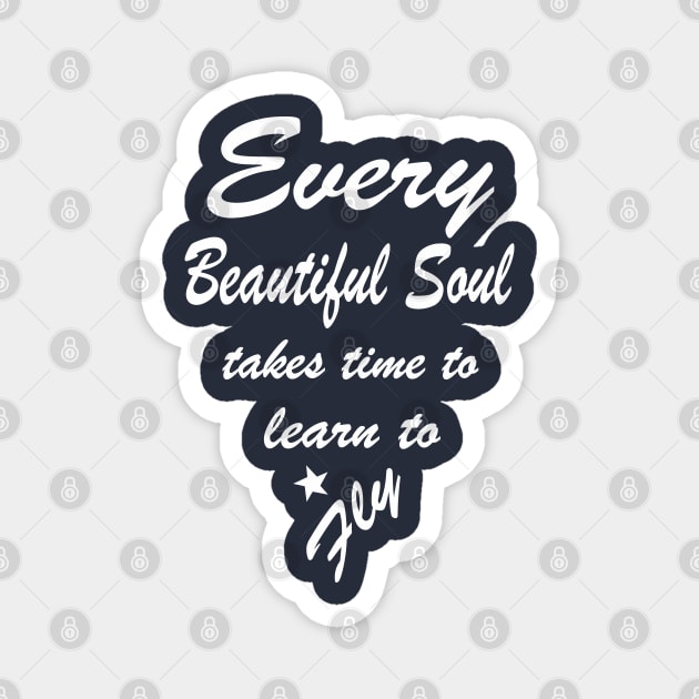 Inspiring Motivational Beautiful Flying Quote Magnet by PlanetMonkey