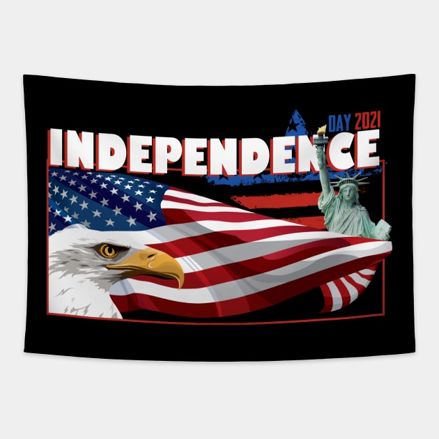 independence day 2021 Tapestry by Mortensen
