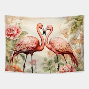 Lovely cute flamingo Tapestry