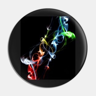 Unique and organic Smoke art spiral Pin