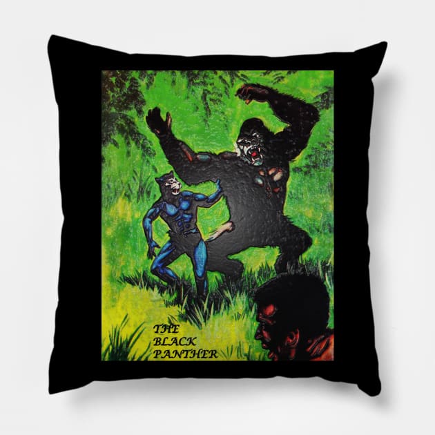 The Black Panther - Shroud over the Forest (Unique Art) Pillow by The Black Panther