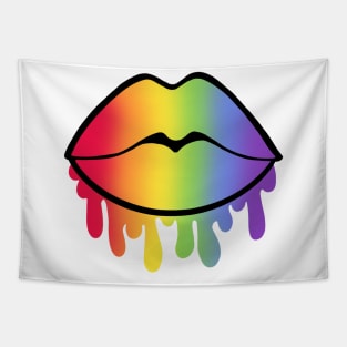 Rainbow Lips Tapestry