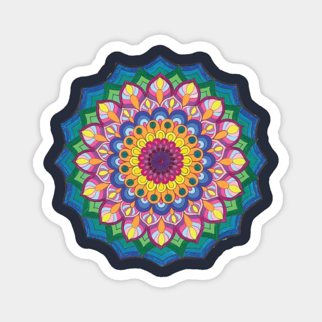 Mandala for open mind Magnet by Ivaniya Mandala Art