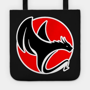 Cute Baby Flying Dragon, Vector Graphic Dragon Design Tote