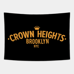 New York Crown Heights - Crown Heights Brooklyn Schriftzug - Crown Heights Logo Tapestry