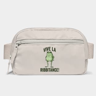 Vive La Ribbitance! Frogs resisting ICE in Portland, United we Ribbit Bag