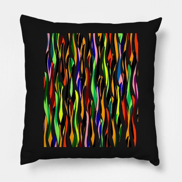 Colorful seaweed Pillow by cocodes