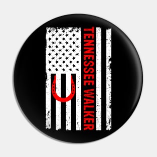 American Tennessee Walker USA Flag Pin