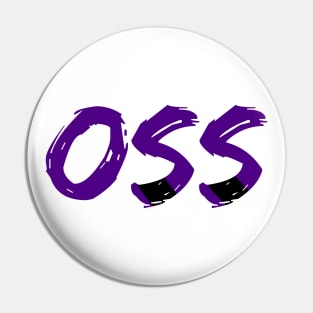 OSS bjj purple belts Pin